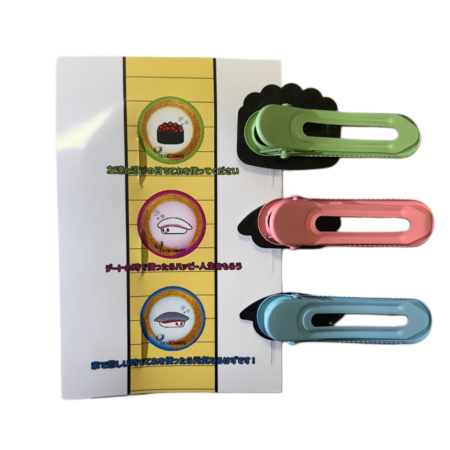 kaiten sushi hairclip set