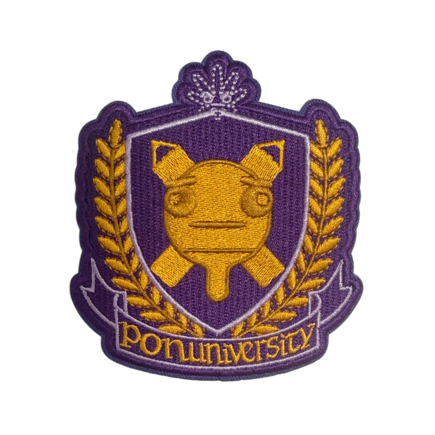 ponuniversity embroidery brooch