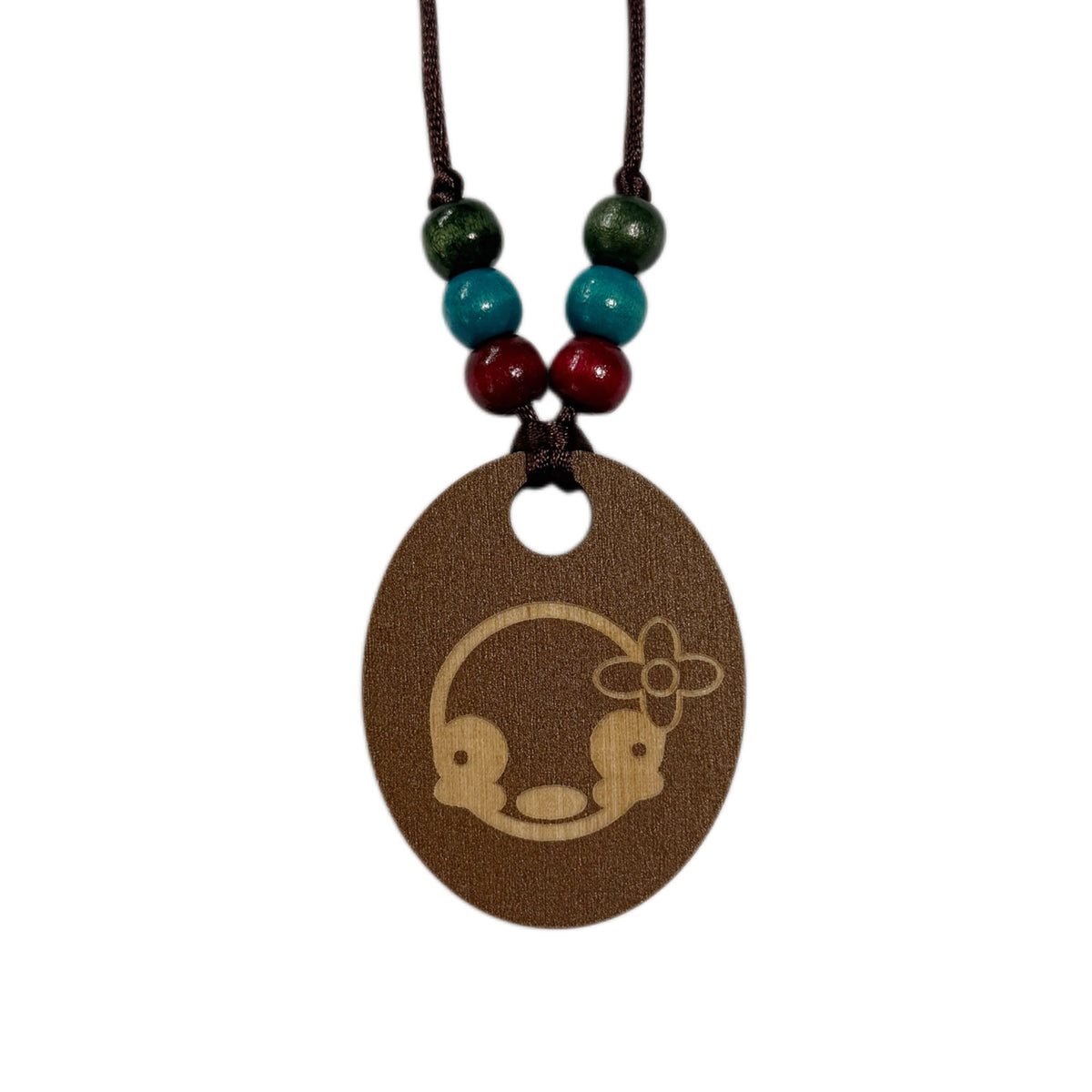 808 wood necklace