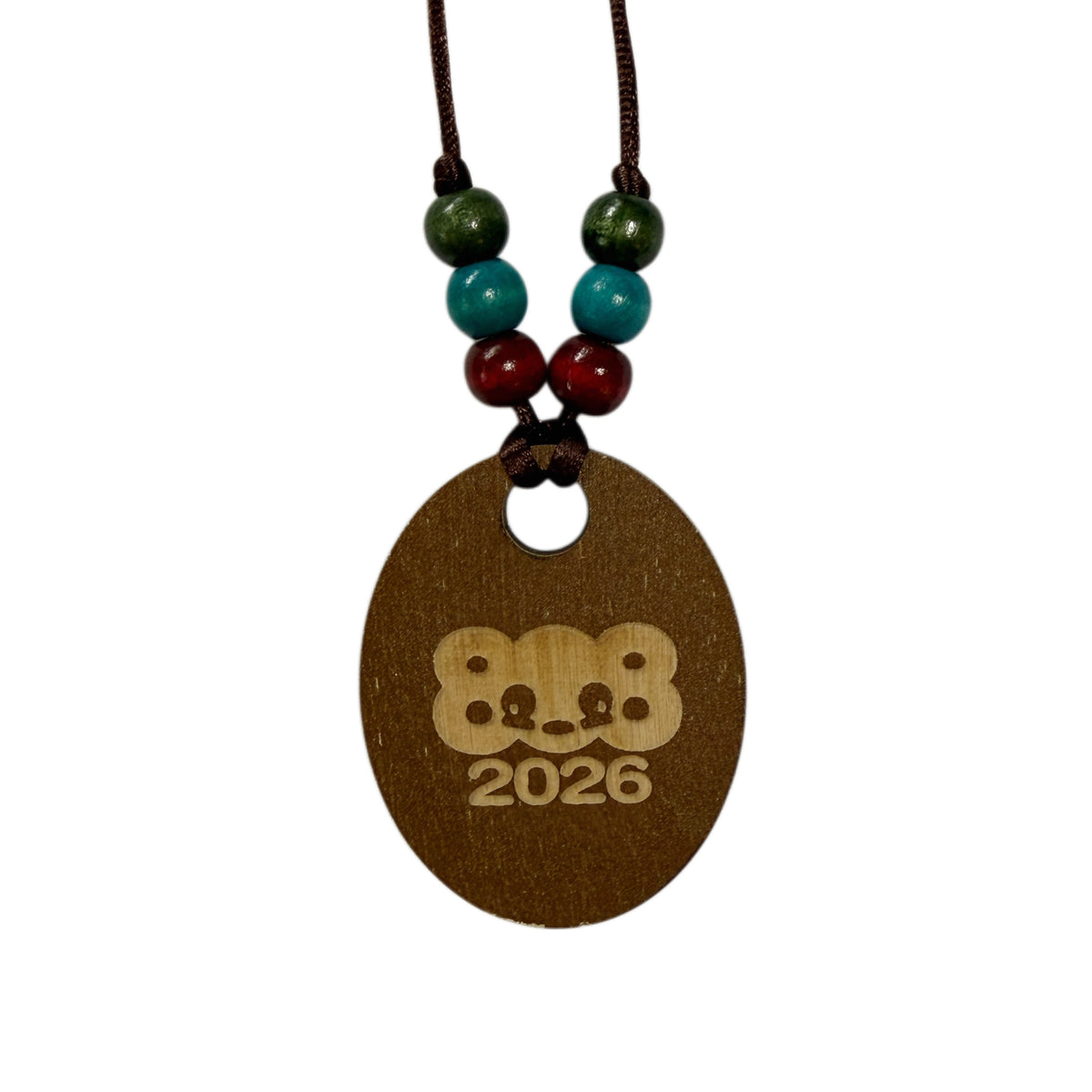 808 wood necklace