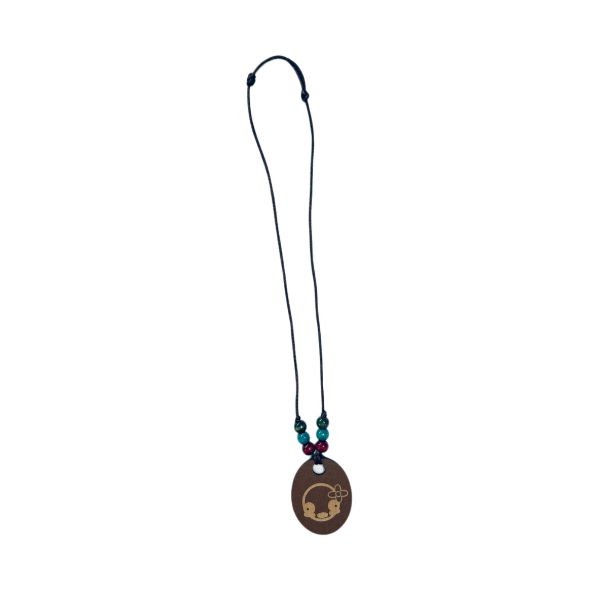 808 wood necklace