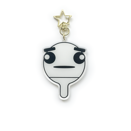 pinponpanpon keychain (WHITE)