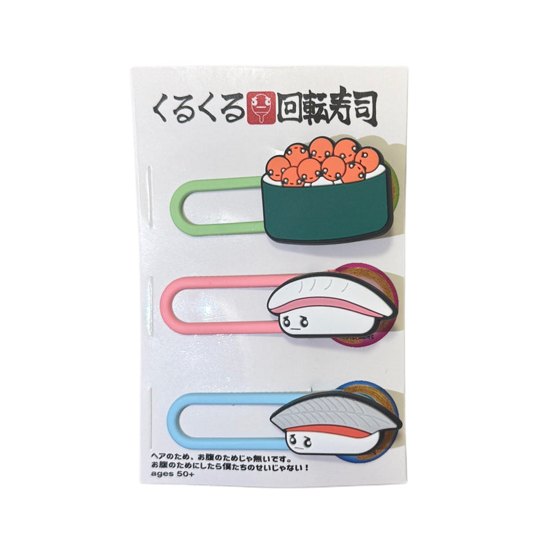 kaiten sushi hairclip set